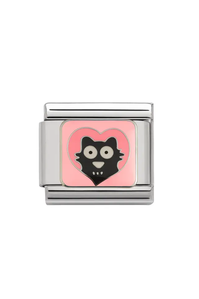 Kedi Desenli İtalyan Charm J8