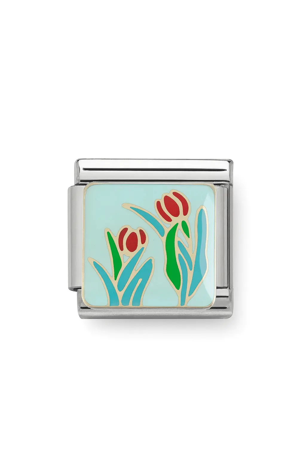 Çiçek Desenli İtalyan Charm