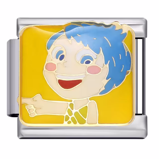 Neşeli Desenli İtalyan Charm Ters Yüz