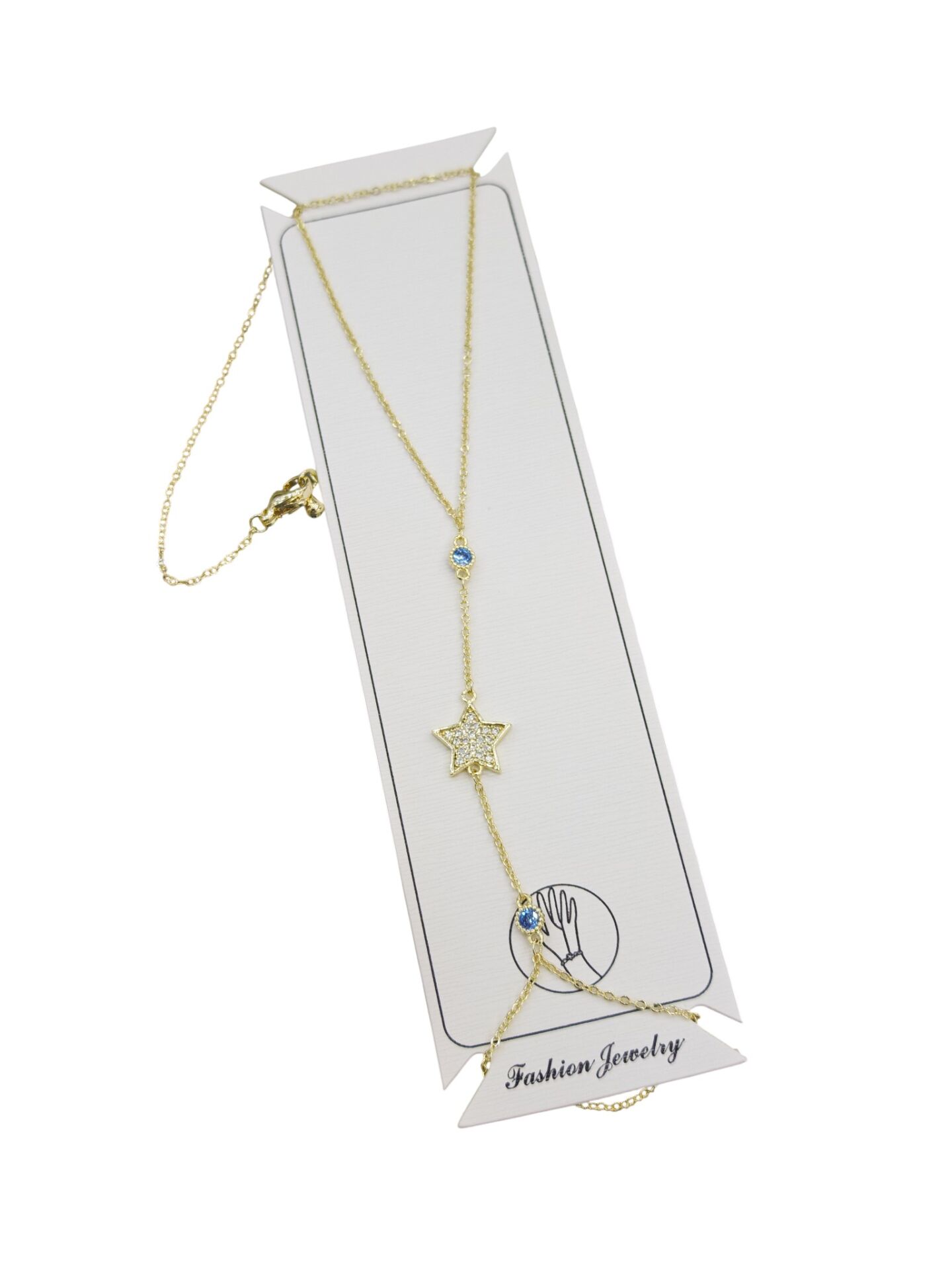 Yıldız ve Mavi Taş Desenli Şahmeran