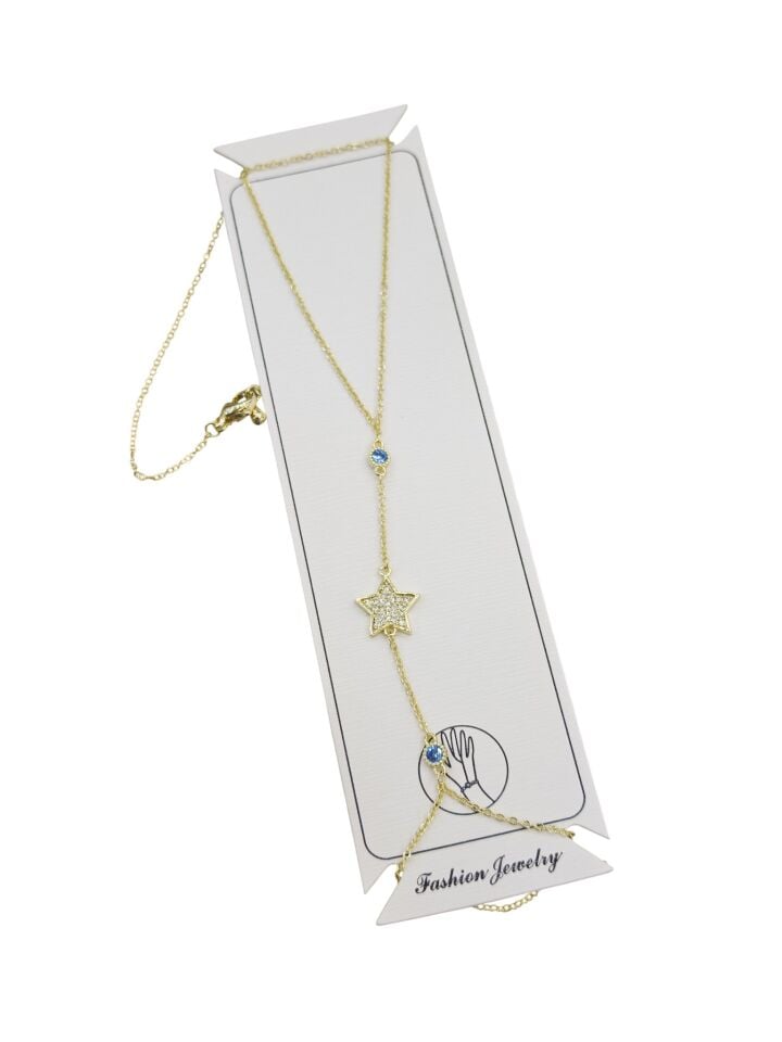 Yıldız ve Mavi Taş Desenli Şahmeran